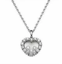 Chopard pırlanta kalpli kolyeler