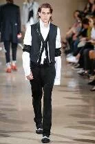 Ann Demeulemeester erkek koleksiyonu