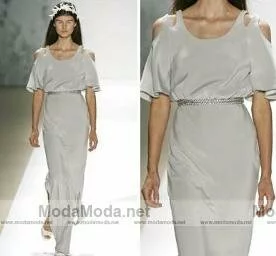 Erin Fetherston gri elbise modelleri